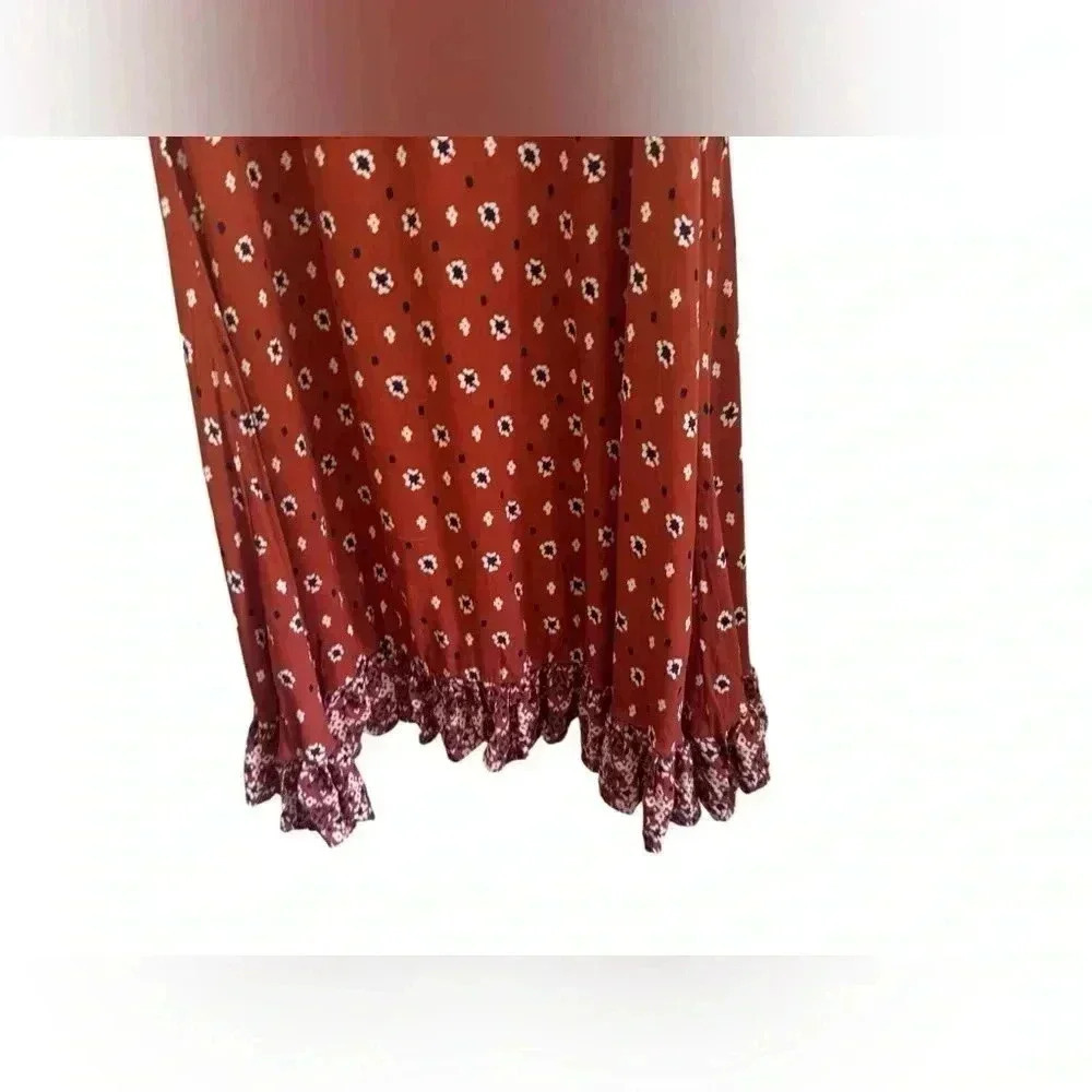 FREE PEOPLE CALICO SKIES MIDI DRESS - Picture 11 of 16